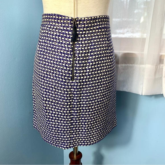 J. Crew Metallic Tweed Postage Stamp Mini Skirt - Picture 9 of 9